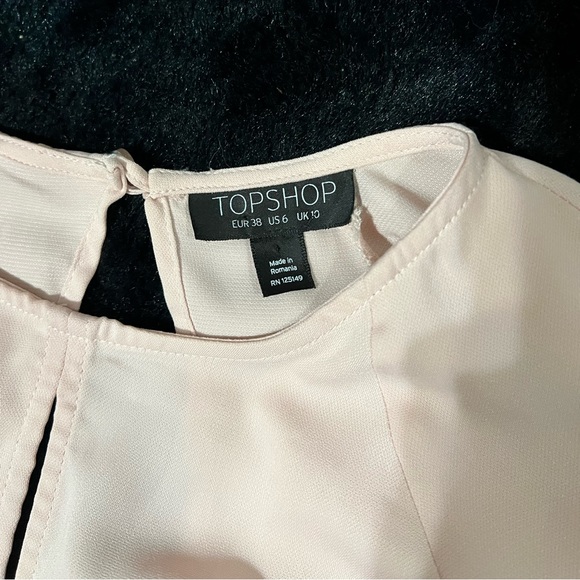Topshop Silky Open Back Blouse - Picture 3 of 3